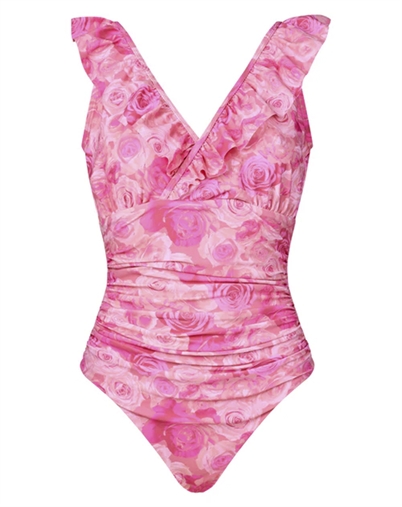 Cras Cph - Agnes Badedragt - Pink Rosegarden